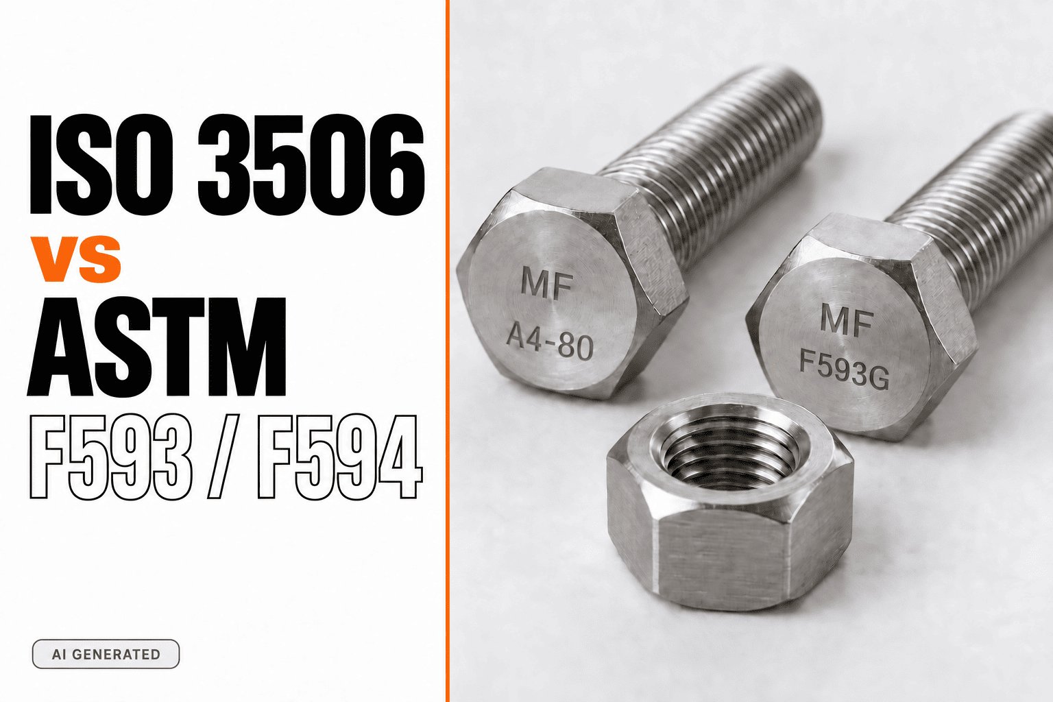 ISO 3506 e ASTM F593/F594